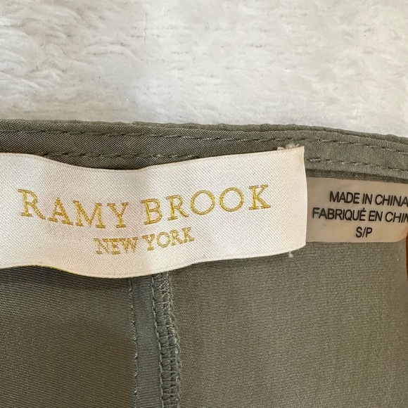 RAMY BROOK Sage Green Long Sleeve Gathered Dress Size S - Picture 4 of 12